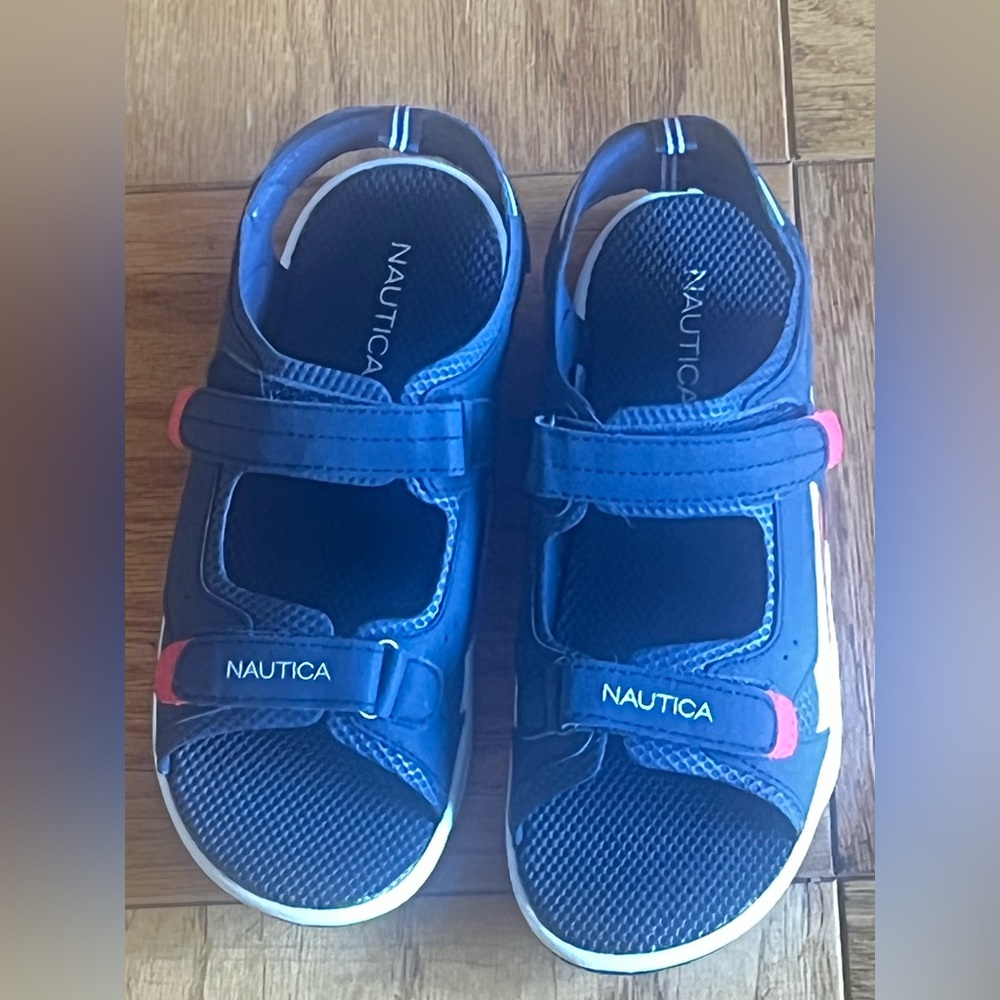 Nautical size 5 boys foot wear. Multiple colors